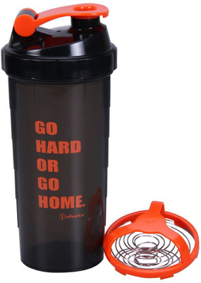 

iShake Black Body Red Lid Speed gym bottle 700 ml Shaker(Pack of 1, Black, Red)