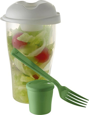 

Giftipedia Fresh Salad Container Serving Cup Shaker 500 ml Shaker(Pack of 1, Green)