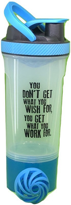 

GreenBee My Gym 700 ml Shaker(Pack of 1, Clear), Transparent