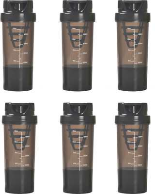 

HAANS Shakeit Combo 3000 ml Shaker(Pack of 6, Black, Multicolor), Blacks