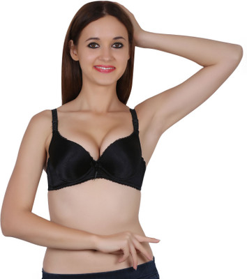 FRISKERS Women Push-up Heavily Padded Bra(Black)