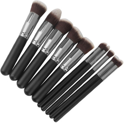 

SHAFIRE Makeup Brushes Set Tool Pro Foundation Blending Blush Eyeliner Face Powder Brush Kit(Pack of 10)