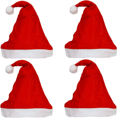 JAMBOREE Santa Cap Cap(Pack of 4)