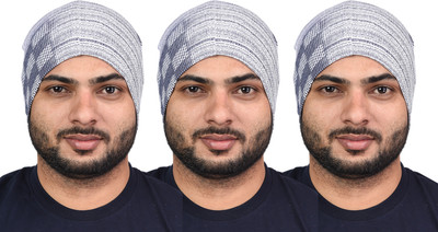 SHAUN Printed Skull Cap Cap(Pack of 3)