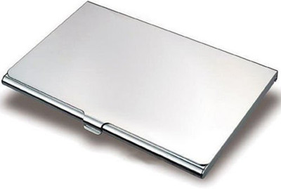 

AVI Unisex Steel ATM/Visiting/credit Card Holder, Business Card Case Holder 6 Card Holder(Set of 1, White)