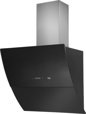 Kaff LEON 90 CM BLACK(Five Year Warranty) Wall Mounted BLACK 1180 CMH Chimney