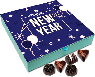 

Chocholik New Year Gift Box - Happy New Year To All Chocolate Box - 9pc Truffles(108 g)