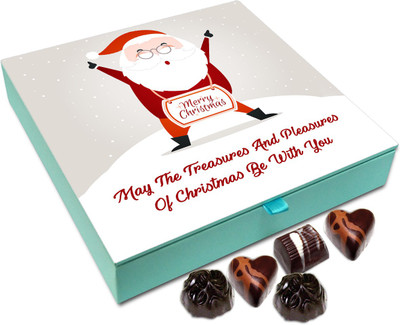 

Chocholik Christmas Gift Box - May The Treasures And Pleasures Of Christmas Be With You Chocolate Box - 9pc Truffles(108 g)