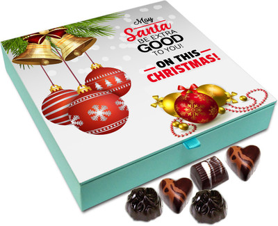 

Chocholik Christmas Gift Box - May Santa Be Extra Good To You On Christmas Chocolate Box - 9pc Truffles(108 g)