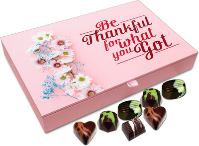 

Chocholik Gift Box - Be Thankful For What You Got Chocolate Box - 12pc Truffles(144 g)