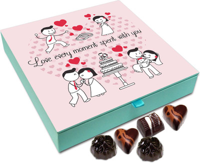

Chocholik Gift Box - I Love Every Moment Spent With You Chocolate Box - 9pc Truffles(108 g)