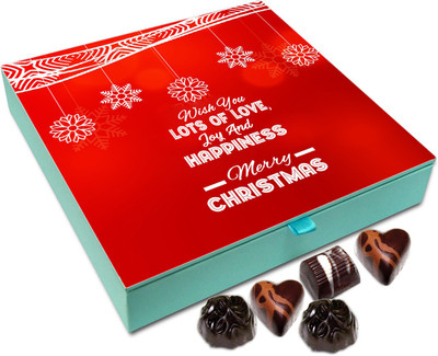 

Chocholik Christmas Gift Box - Wish You Lots Of Love And Happiness On Christmas Chocolate Box - 9pc Truffles(108 g)