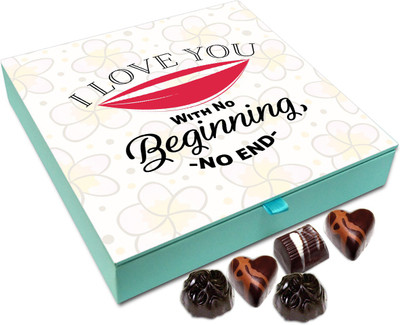 

Chocholik Gift Box - I Love You With No Beginning And No End Chocolate Box - 9pc Truffles(108 g)