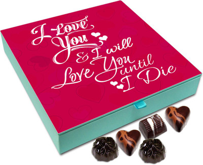

Chocholik Gift Box - I Will Love You until I Die Chocolate Box - 9pc Truffles(108 g)