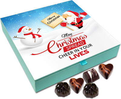 

Chocholik Christmas Gift Box - May Christmas Spread Cheer In Your Life Chocolate Box - 9pc Truffles(108 g)