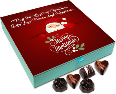 

Chocholik Christmas Gift Box - May The Light Of Christmas Give You Peace And Happiness Chocolate Box - 9pc Truffles(108 g)
