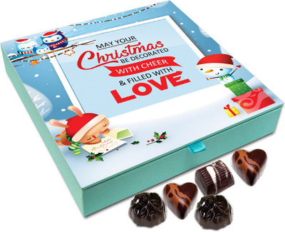 

Chocholik Christmas Gift Box - May Your Christmas Is Filled With Love And Cheer Chocolate Box - 9pc Truffles(108 g)