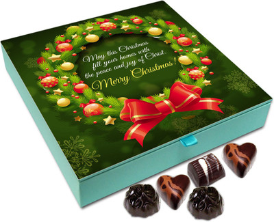 

Chocholik Christmas Gift Box - May The Christmas Fill Your Homes With Happiness Chocolate Box - 9pc Truffles(108 g)