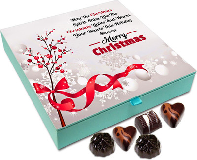 

Chocholik Christmas Gift Box - May This Christmas Warm Your Hearts Chocolate Box - 9pc Truffles(108 g)