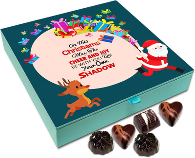 

Chocholik Christmas Gift Box - May Cheer And Joy Be With You On Christmas Chocolate Box - 9pc Truffles(108 g)