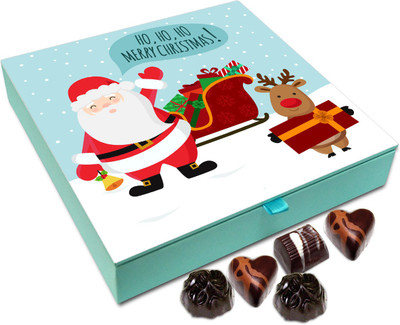 

Chocholik Christmas Gift Box - Merry Christmas To All My Friends Chocolate Box - 9pc Truffles(108 g)