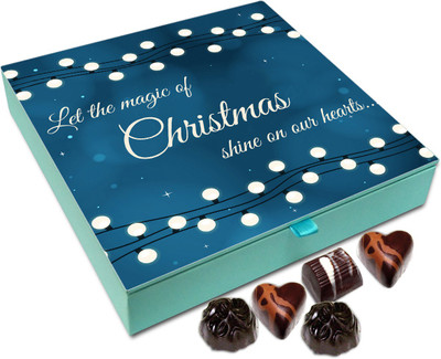 

Chocholik Christmas Gift Box - Let The Magic Of Christmas Shine On Our Hearts Chocolate Box - 9pc Truffles(108 g)