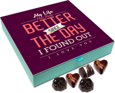 

Chocholik Gift Box - My Life Is Better Ever since I Found You Chocolate Box - 9pc Truffles(108 g)