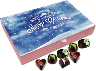 

Chocholik Christmas Gift Box - I Wish You A Merry Christmas Chocolate Box - 12pc Truffles(144 g)