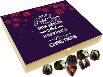 

Chocholik Christmas Gift Box - Wish You Health And Happiness On Christmas Chocolate Box - 20pc Truffles(240 g)