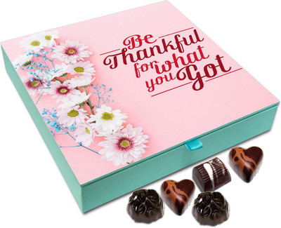 

Chocholik Gift Box - Be Thankful For What You Got Chocolate Box - 9pc Truffles(108 g)