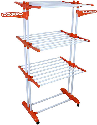 

Truphe Iron Floor Cloth Dryer Stand(Multicolor)