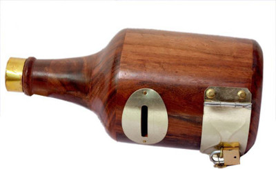 

CraftOnline Bottle Money bank Coin Bank(Brown)