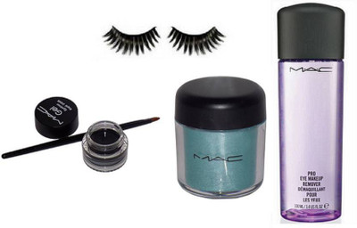

Urban Decay Eyelashes&Mac Pigment,Long Lasting Eyeliner,Pro Eye Makeup Remover(Set of 4)