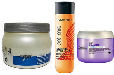 

L'Oreal Paris Paris X-Tenso Spa, Liss Unlimited Hair Masque & Matrix Shampoo(Set of 3)