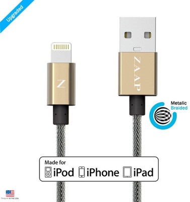 Zaap ZAAPBCG-211 Lightning Cable(Rose Gold(premium Look))