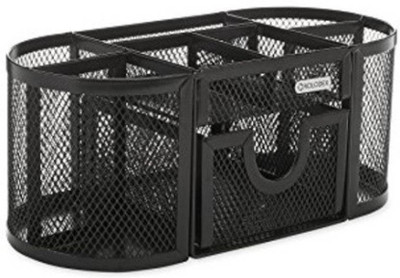 

CARE 4 8 Compartments metal multipurpose desk organiser(Black)