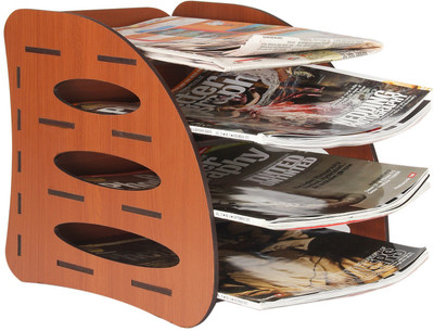 

Basement Bazaar 3 Compartments Wooden Rack(Brown)
