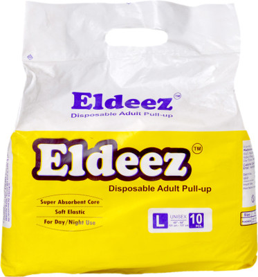 

ELDEEZ ELDEEZ DISPOSABLE PULL-UP Adult Diapers - L(10 Pieces)