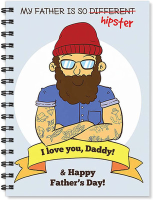 

100yellow A5 Notebook(Notebook | I Love You Daddy & Happy Father’s day Printed Notebook | Designer Wire Bound Ruled Paper Sheets Personal and Office Stationary Notebooks Diary By 100yellow- Ideal Gift For Father/uncle (A5 Size), Multicolor)