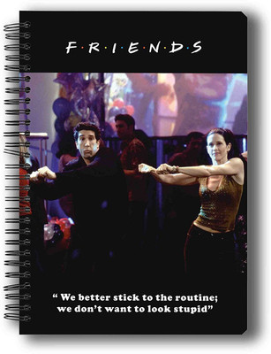 

MC SID RAZZ A5 Notebook(Friends-Tv Series, Multicolor, Pack of 4)