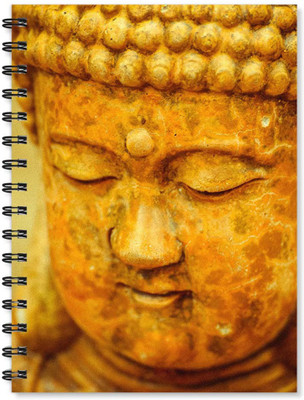 

100yellow A5 Notebook(Notebook | Buddha Printed Wire Bound Spiral Notebook /Designer Covers Combined With Ruled Sheets Notebook/ Office Stationery/School Supplies/Diary, Multicolor)