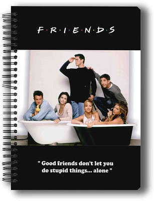 

MC SID RAZZ A5 Notebook(Friends-Tv Series, Multicolor, Pack of 4)