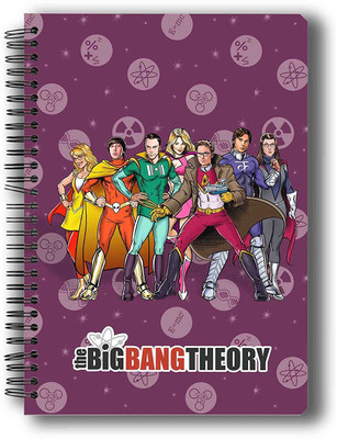 

MC SID RAZZ A5 Notebook(The Big Bang theory, Multicolor, Pack of 4)