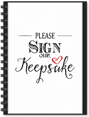 

100yellow A5 Notebook(Notebook | Please Sign Our Printed Notebook | Funny Quotes Printed | Designer Wire Bound Ruled Paper Sheets Personal And Office Stationary Notebooks Diary, Multicolor)