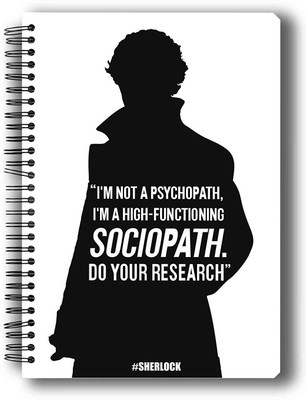 

MC SID RAZZ A5 Notebook(Sherlock, Multicolor, Pack of 2)