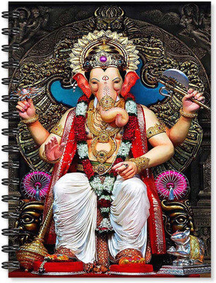 

100yellow A5 Notebook(Notebook | Lord Ganpati Print Notebook | Designer Wire Bound Ruled Paper Sheets Personal and Office Stationary Notebooks Diary By 100yellow- (A5 Size), Multicolor)