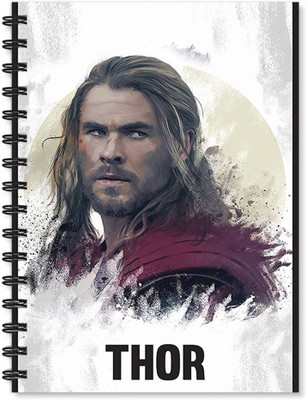 100yellow Notebook | Thor Printed Notebook | Wire Bound Spiral Notebook/Designer Covers Combined With Ruled Sheets Notebook/ Office Stationery/School Supplies/Diary A5 Notebook Ruled 170 Pages(Multicolor)
