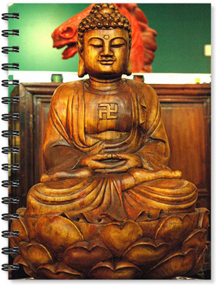 

100yellow A5 Notebook(Notebook | Buddha Printed Wire Bound Spiral Notebook/Designer Covers Combined With Ruled Sheets Notebook / Office Stationery/School Supplies/Diary, Multicolor)