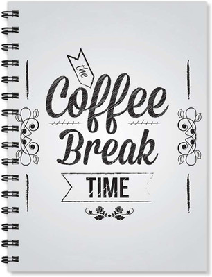 

100yellow A5 Notebook(Notebook | Coffee Break Printed Notebook | Motivational Quotes Printed | Designer Wire Bound Ruled Paper Sheets Personal And Office Stationary Notebooks Diary (A5 Size), Multicolor)