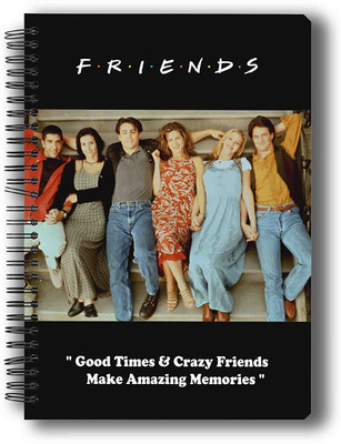 MC SID RAZZ A5 Notebook(Friends-Tv Series, Multicolor, Pack of 4)